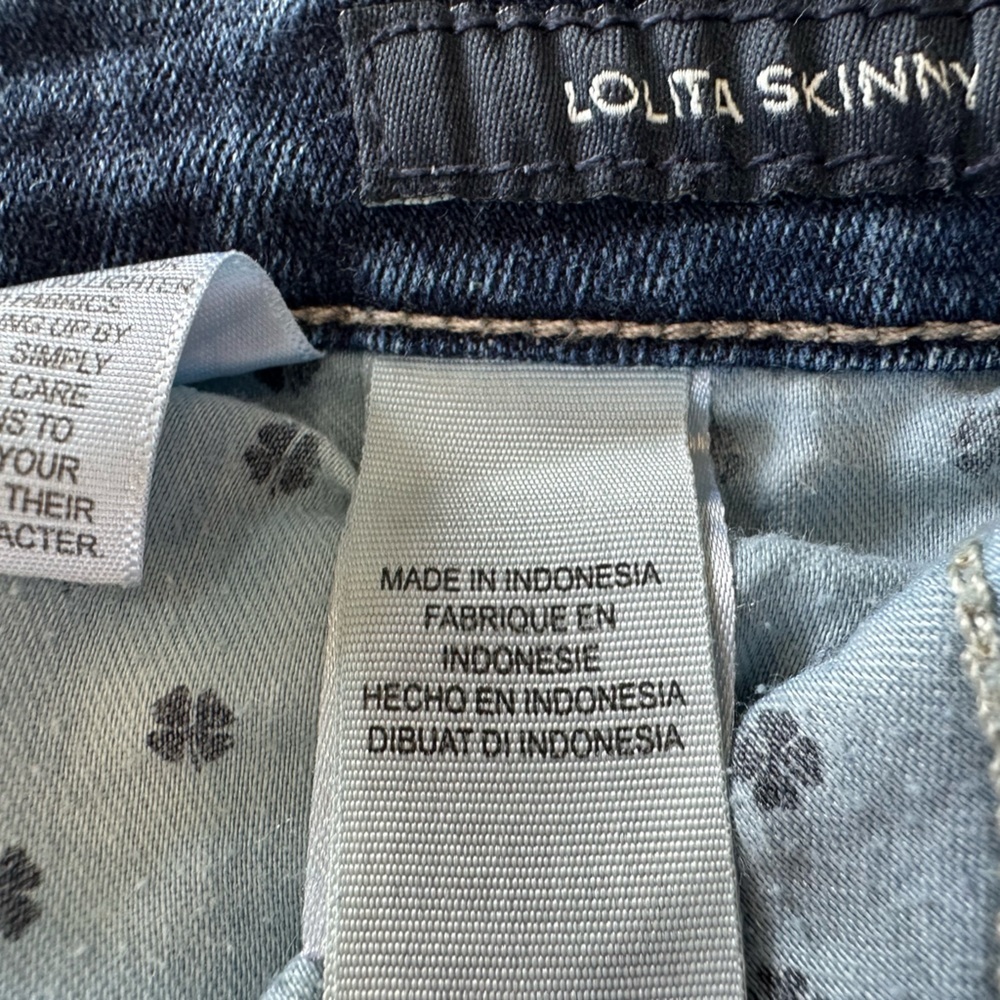 8/$20 Lucky Brand Lolita Distressed Blue Ankle Jeans 0/25 NWOT - Picture 9 of 9